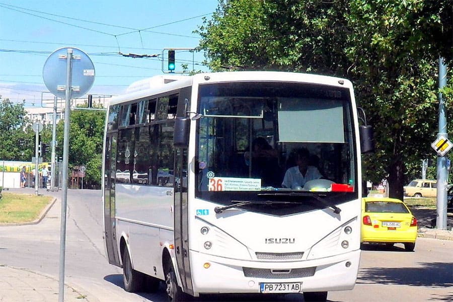 Градски транспорт - автобус - линия 36