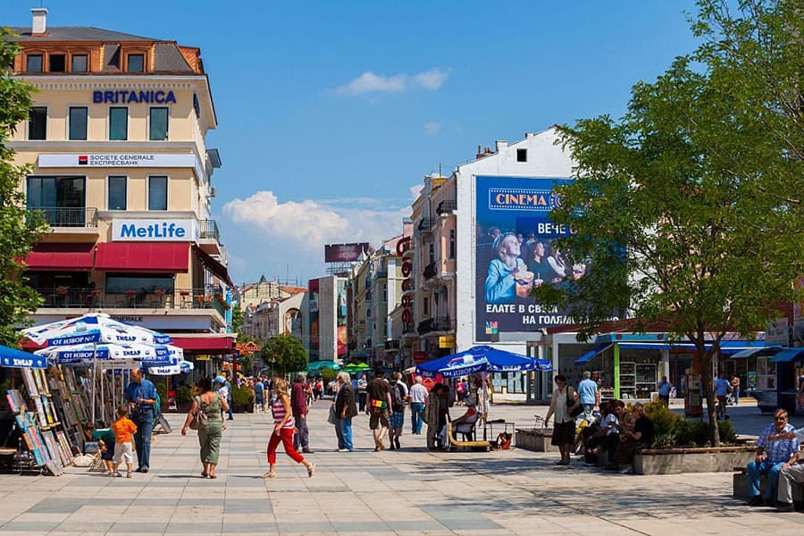Пловдив - централна улица - изглед