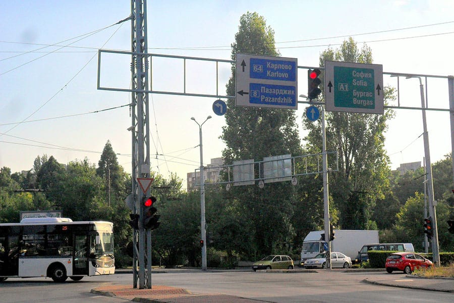 Кръстовище в Пловдив