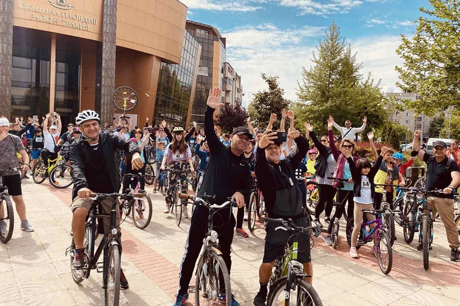 Шествие за откриването на велосезона в Пловдив
