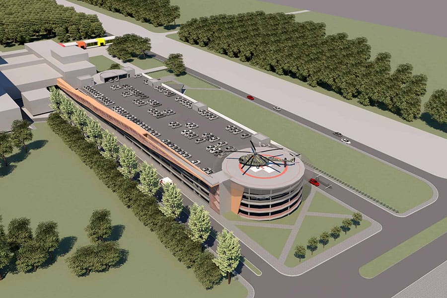 В УМБАЛ Свети Георги започват строежа на паркинг с площадка за хеликоптери
