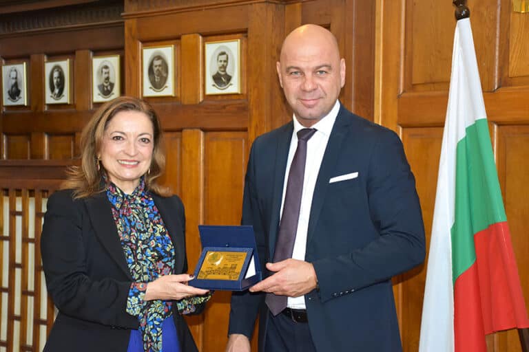 Посланикът на Италия Джузепина Дзара се среща с кметът на Пловдив Костадин Димитров