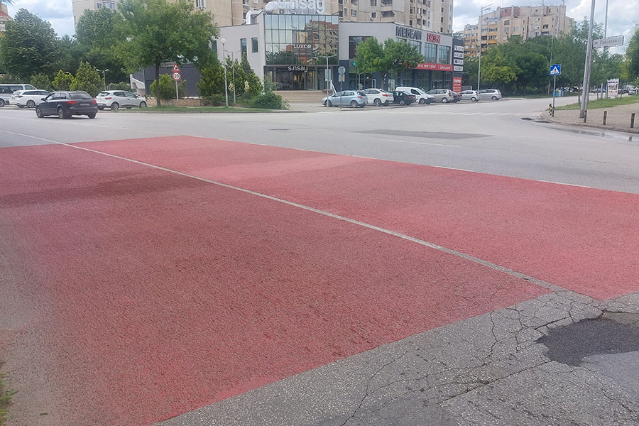 Шумяща маркировка на път в Пловдив, инциденти